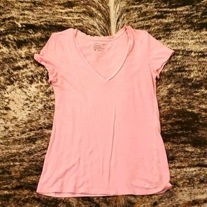 Pink v-neck
